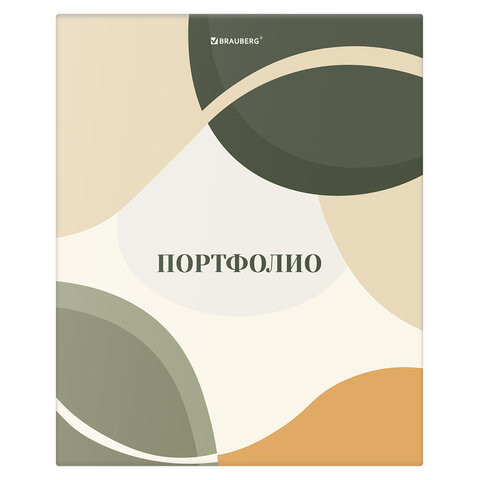 Папка-портфолио универсальная, 4 кольца, 20 файлов 10 вкладышей, 7БЦ матовая, BRAUBERG, 117555 по низкой цене оптом 
