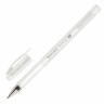 Ручка гелевая BRAUBERG "White Pastel", БЕЛАЯ, корпус прозрачный, узел 1 мм, линия письма 0,5 мм, 143417 по низкой цене оптом 