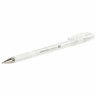 Ручка гелевая BRAUBERG "White Pastel", БЕЛАЯ, корпус прозрачный, узел 1 мм, линия письма 0,5 мм, 143417 по низкой цене оптом 