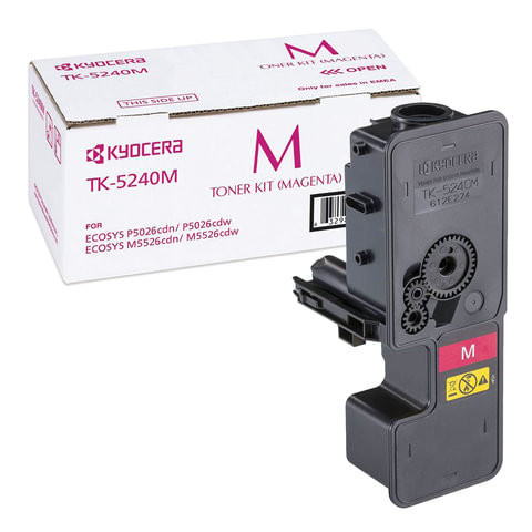 Тонер-картридж KYOCERA (TK-5240M) P5026cdn/w/M5526cdn/w, ресурс 3000 стр., цвет пурпурный, оригинальный, 1T02R7BNL0 по низкой цене оптом 