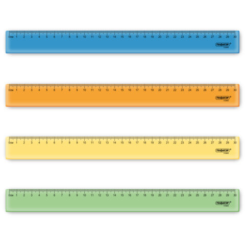 Линейка пластиковая 30 см ПИФАГОР, прозрачная, неоновая, ассорти, 210840 по низкой цене оптом Линейка пластиковая 30 см ПИФАГОР, прозрачная, неоновая, ассорти, 210840 по низкой цене оптом