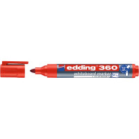 Маркер для белых досок edding 360, круглый наконечник, 1.5-3 мм Красный