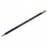 Карандаш чернографитный FABER-CASTELL, 1 шт., "1222", HB, с резинкой, корпус черный, 116800 по низкой цене оптом Краснодар, Москва, Уфа, Казань, Барнаул, Владивосток, Хабаровск, Сахалин, Красноярск, Екатеренбург, 