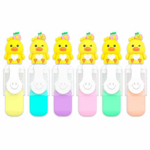 Набор текстовыделителей с топперами 6 ЦВЕТОВ ПАСТЕЛЬ, "НЕЖНЫЕ ЦЫПЛЯТА", линия 1-4мм, FUNSTER (ФАНСТЕР), 152653 по низкой цене оптом Набор текстовыделителей с топперами 6 ЦВЕТОВ ПАСТЕЛЬ, "НЕЖНЫЕ ЦЫПЛЯТА", линия 1-4мм, FUNSTER (ФАНСТЕР), 152653 по низкой цене оптом