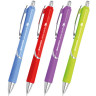 Ручка шариковая автоматическая с грипом BRAUBERG DELTA COLOR, СИНЯЯ, узел 0,7 мм, линия 0,35 мм,144202 по низкой цене оптом Краснодар, Москва, Уфа, Казань, Барнаул, Владивосток, Хабаровск, Сахалин, Красноярск, Екатеренбург, 