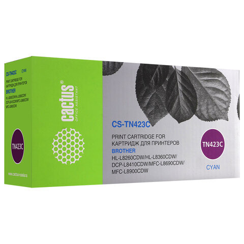 Картридж лазерный CACTUS (CS-TN423C) для Brother DCP L8410CDW/HL L8260CDW, голубой, ресурс 4000 страниц по низкой цене оптом 