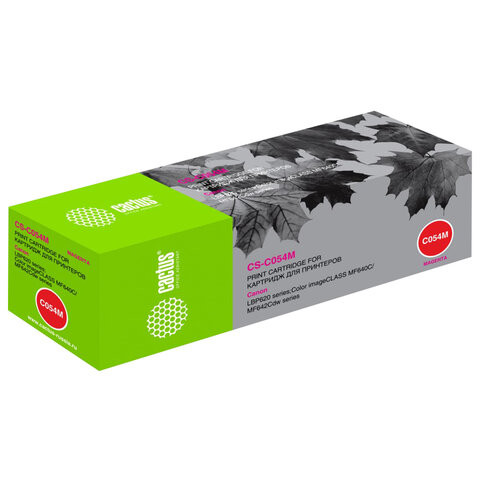 Картридж лазерный CACTUS (CS-C054M) для Canon LBP 621/623, MF 641/643/645, пурпурный, ресурс 1200 страниц по низкой цене оптом 