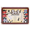 Игра магнитная 5 в 1 "Шашки, шахматы, нарды, карты, домино", 1TOY, Т12060 по низкой цене оптом Краснодар, Москва, Уфа, Казань, Барнаул, Владивосток, Хабаровск, Сахалин, Красноярск, Екатеренбург, 