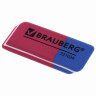 Ластик BRAUBERG "Assistant 80", 41х14х8 мм, красно-синий, прямоугольный, скошенные края, 221034 по низкой цене оптом Краснодар, Москва, Уфа, Казань, Барнаул, Владивосток, Хабаровск, Сахалин, Красноярск, Екатеренбург, 
