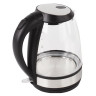 Чайник SONNEN KT-201, 1,7 л, 2200 Вт, закрытый нагревательный элемент, стекло, подсветка, черный, 451712 по низкой цене оптом Краснодар, Москва, Уфа, Казань, Барнаул, Владивосток, Хабаровск, Сахалин, Красноярск, Екатеренбург, 