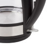 Чайник SONNEN KT-201, 1,7 л, 2200 Вт, закрытый нагревательный элемент, стекло, подсветка, черный, 451712 по низкой цене оптом Краснодар, Москва, Уфа, Казань, Барнаул, Владивосток, Хабаровск, Сахалин, Красноярск, Екатеренбург, 