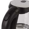 Чайник SONNEN KT-201, 1,7 л, 2200 Вт, закрытый нагревательный элемент, стекло, подсветка, черный, 451712 по низкой цене оптом Краснодар, Москва, Уфа, Казань, Барнаул, Владивосток, Хабаровск, Сахалин, Красноярск, Екатеренбург, 
