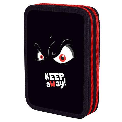 Пенал BRAUBERG, 2 отделения, полиэстер, 21х14 см, "Keep Away", 271543 по низкой цене оптом 