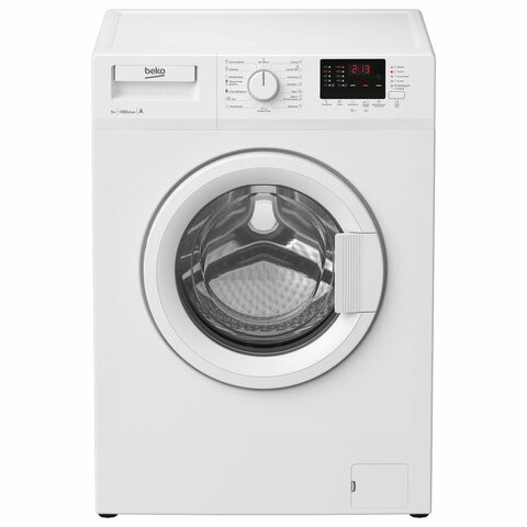 Стиральная машина BEKO WRS55P2BWW, 1000 оборотов/мин., 5 кг, фронтальная загрузка, защита от накипи, 60х37х84 см, белая по низкой цене оптом 