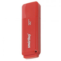 Флеш-диск 32 GB, SMARTBUY Dock, USB 2.0, красный, SB32GBDK-R