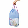 Мешок для обуви ЮНЛАНДИЯ, на шнурке, карман на молнии, 33х42 см, "Cute Rabbit", 270406 по низкой цене оптом 