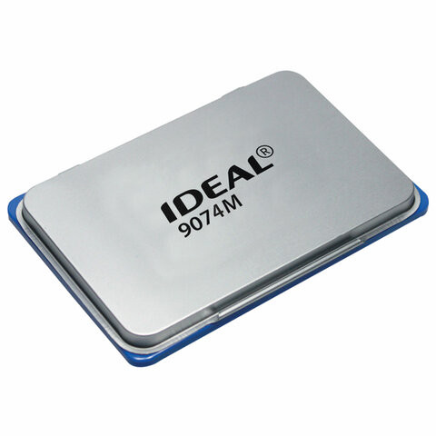 Штемпельная подушка TRODAT IDEAL, 160х90 мм, металлический корпус, синяя, 9074Мс, 153127 по низкой цене оптом 