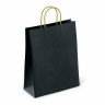 Крафт пакет бумажный Black 26х15х35см с кручеными ручками, плотность 80 гр/м2, моноцв, 112429 по низкой цене оптом Краснодар, Москва, Уфа, Казань, Барнаул, Владивосток, Хабаровск, Сахалин, Красноярск, Екатеренбург, 