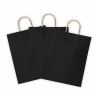 Крафт пакет бумажный Black 26х15х35см с кручеными ручками, плотность 80 гр/м2, моноцв, 112429 по низкой цене оптом Краснодар, Москва, Уфа, Казань, Барнаул, Владивосток, Хабаровск, Сахалин, Красноярск, Екатеренбург, 
