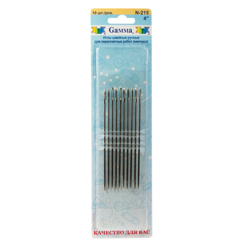 Иглы для прошивки документов (игла цыганская), комплект 10 шт., размер 10 см, блистер, N-215 по низкой цене оптом 