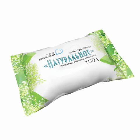 Мыло туалетное 100 г, "Натуральное", (Меридиан) по низкой цене оптом  Мыло туалетное 100 г, "Натуральное", (Меридиан) по низкой цене оптом