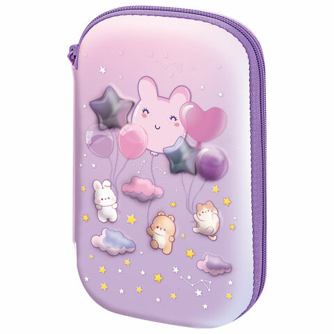 Пенал BRAUBERG KIDS большой удобный с откидной планкой, EVA, 22х15х4см, Dreamy clouds, 273507 по низкой цене оптом 