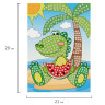 Набор для творчества "Сверкающая мозаика из мягкого пластика", "Крокодил", 21х29 см, ЮНЛАНДИЯ, 662366