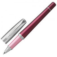 Ручка-роллер PARKER "Urban Premium Dark Purple CT", корпус темно-пурпурный, хромированные детали, черная, 1931570