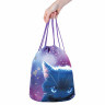 Мешок для обуви BRAUBERG PREMIUM, карман, подкладка, светоотражайка, 43х33 см, Anime cat, 272421 по низкой цене оптом 