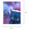 Мешок для обуви BRAUBERG PREMIUM, карман, подкладка, светоотражайка, 43х33 см, Anime cat, 272421 по низкой цене оптом 