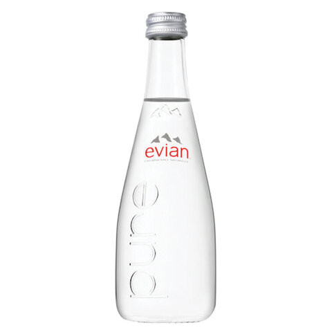 Вода негазированная минеральная EVIAN (Эвиан), 0,33 л, стеклянная бутылка, 10717 по низкой цене оптом 