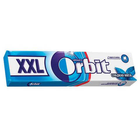 Жевательная резинка ORBIT (Орбит) XXL "Сладкая мята", 15 подушечек, 20,4 г, 46146625 по низкой цене оптом Жевательная резинка ORBIT (Орбит) XXL "Сладкая мята", 15 подушечек, 20,4 г, 46146625 по низкой цене оптом
