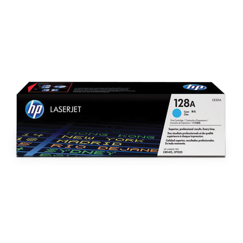 Картридж лазерный HP (CE321A) LaserJet CM1415FN/FNW/CP1525N/NW, голубой, оригинальный, ресурс 1300 страниц по низкой цене оптом 