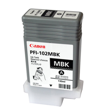 Картридж струйный CANON (PFI-102МBK) iPF500/510/F600/605/610/650/655/700, матовый, черный, оригинальный, 130 мл, 0894B001 по низкой цене оптом 