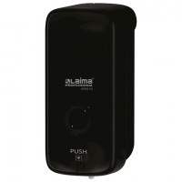 Дозатор для жидкого мыла LAIMA PROFESSIONAL PREMIUM BLACK, НАЛИВНОЙ, 1 л, черный, ABS-пластик, 609519