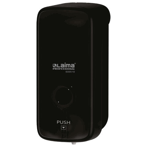 Дозатор для жидкого мыла LAIMA PROFESSIONAL PREMIUM BLACK, НАЛИВНОЙ, 1 л, черный, ABS-пластик, 609519 по низкой цене оптом 