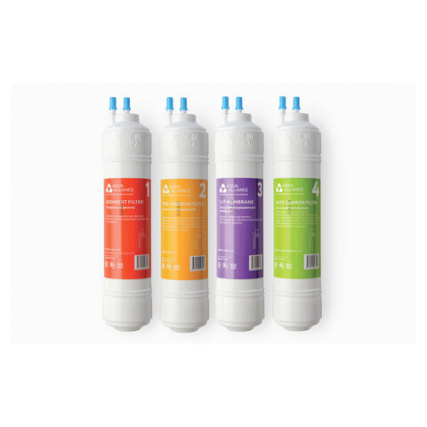 Фильтры для пурифайеров 12 дюймов, ресурс 10000 л, КОМПЛЕКТ 4 шт., AQUAALLIANCE A-12U, 70325 по низкой цене оптом 