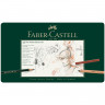 Набор художественный FABER-CASTELL "Pitt Monochrome", 33 предмета, металлическая коробка, 112977 по низкой цене оптом 