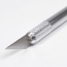 Нож макетный (скальпель) BRAUBERG "Special", 6 лезвий в комплекте, металлический корпус, блистер, 235405