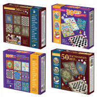Игра настольная "50 игр для всей семьи", АССОРТИ, 10КОР