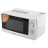 Микроволновая печь MYSTERY MMW-2012, объем 20 л, мощность 800 Вт, механическое управление, таймер, белая по низкой цене оптом 