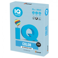 Бумага цветная IQ color, А4, 80 г/м2, 500 л., пастель, голубой лед, OBL70