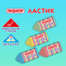 Ластик трехгранный ПИФАГОР "ЭНИКИ-БЕНИКИ", 35х18х18 мм, картонный держатель, ассорти, 272668 по низкой цене оптом 