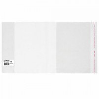 Обложка ПП 243х455 мм для тетрадей и прописей Горецкого, ЮНЛАНДИЯ, универсальная, КЛЕЙКИЙ КРАЙ, 80 мкм, штрих-код, 229353