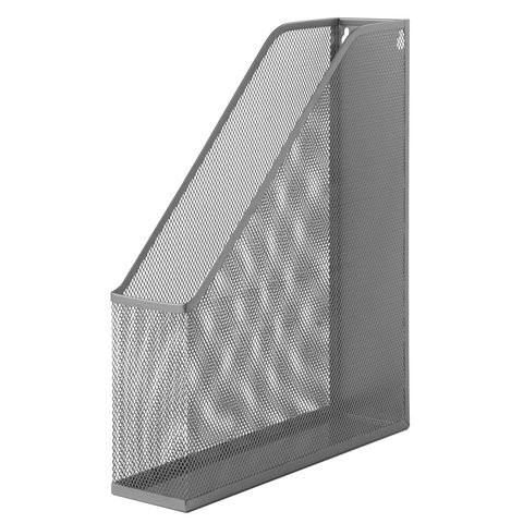 Лоток вертикальный для бумаг BRAUBERG "Germanium" (250х72х315 мм), металлический, серебряный, 231949 по низкой цене оптом 