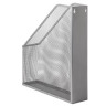 Лоток вертикальный для бумаг BRAUBERG "Germanium" (250х72х315 мм), металлический, серебряный, 231949 по низкой цене оптом 