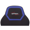 Кресло компьютерное BRABIX "Alpha GM-018", ткань/экокожа, черное/синее, 532638, GM-018_532638 по низкой цене оптом 