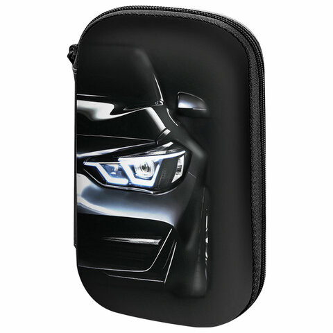 Пенал BRAUBERG KIDS большой удобный с откидной планкой, EVA, 22х15х4см, Dark car, 273508 по низкой цене оптом 