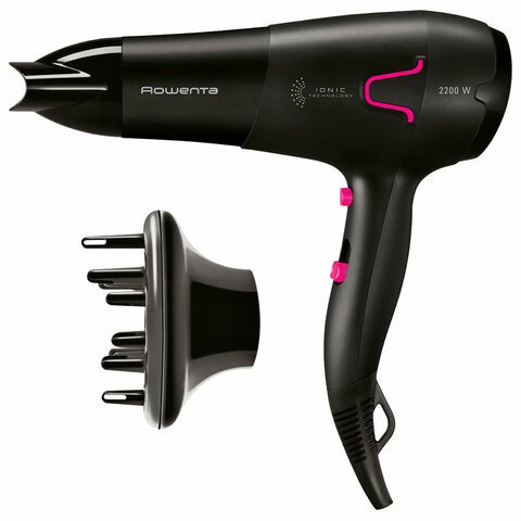 Фен ROWENTA CV5623F0, мощность 2200Вт, 2 скорости, 3 температурных режима, черный, 1830008470 по низкой цене оптом 