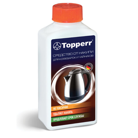 Средство от накипи для кофеварок и чайников TOPPERR, 250 мл, 3031 по низкой цене оптом 